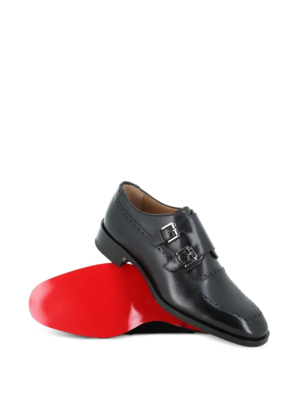 christian louboutin dress shoes Men's Dandydeco Loafers - Black while the sole is highlighted in signature red Christian Louboutin Dress Shoes 11.5