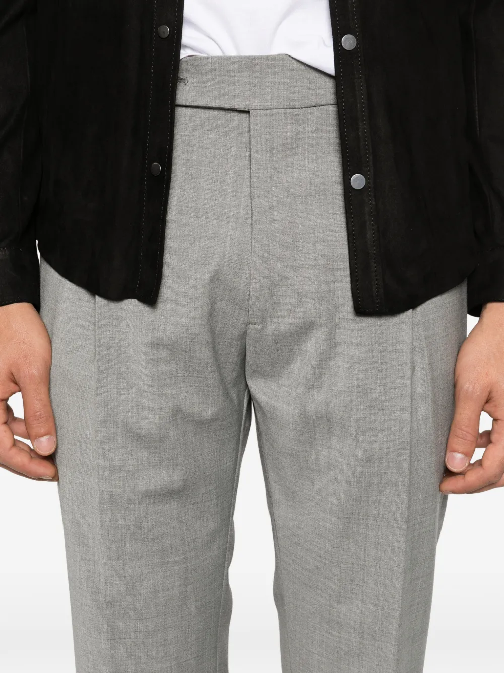 Berwich Xretrolong plooibroek met cuffs Grijs