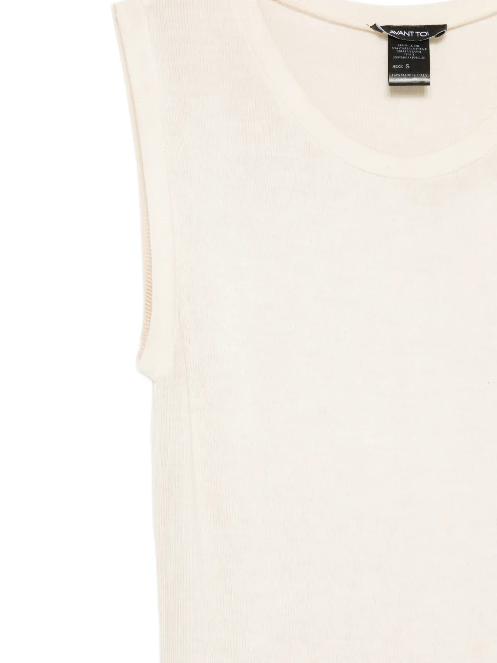 Avant Toi Spencer met ronde hals Beige