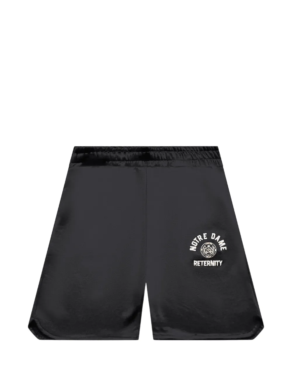 RETERNITY Notre Dame logo-print track shorts - Nero