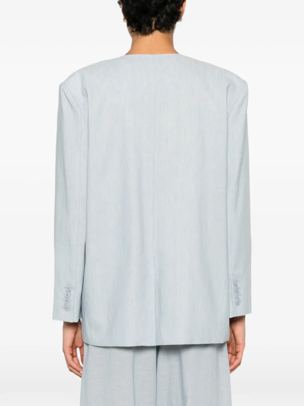 Eleh Blazer met enkele rij knopen Blauw