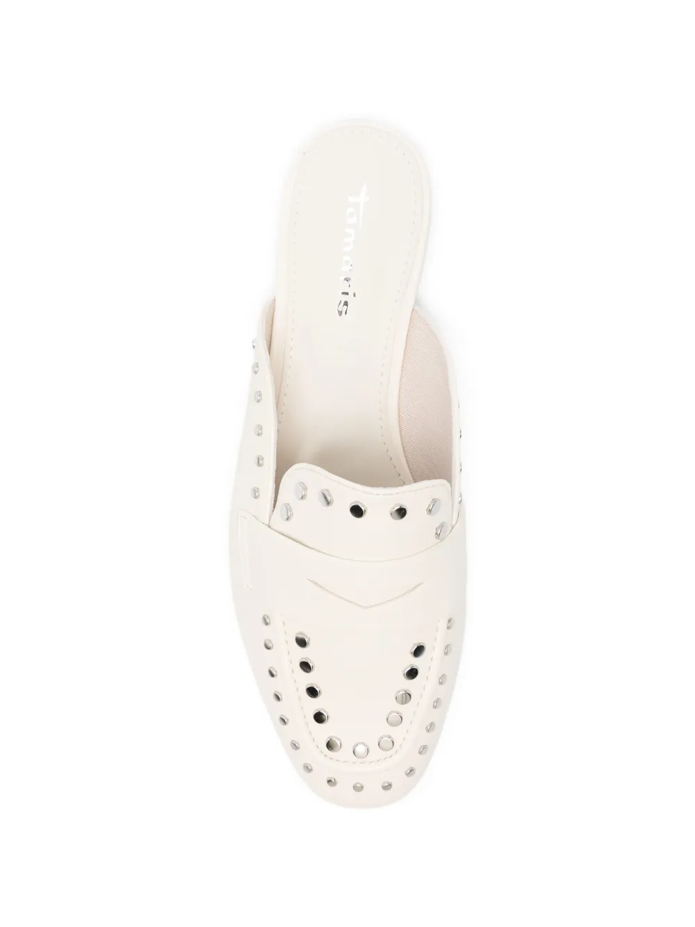 TAMARIS Muiltjes met studs Beige