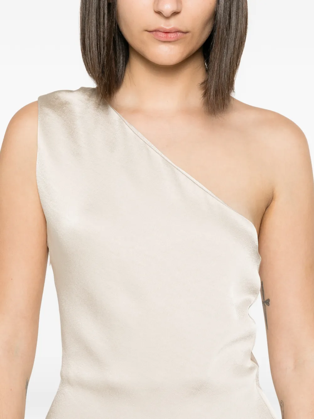 Eleh Asymmetrische jurk Beige