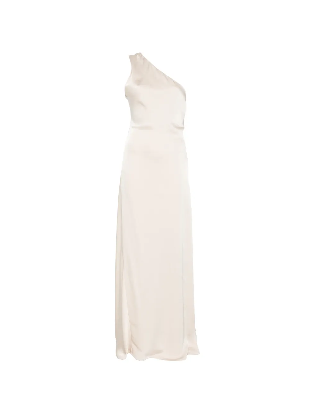 Eleh one-shoulder satin maxi dress - Toni neutri