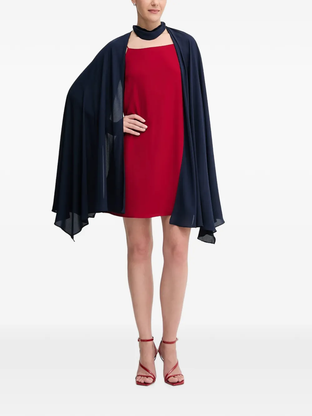 Pedro Del Hierro Scialle drappeggiato - Blu