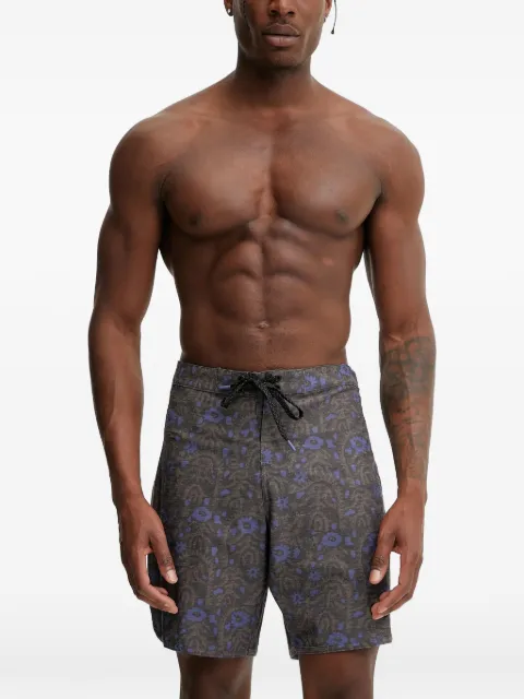 PICTURE shorts de playa con cordones y estampado floral