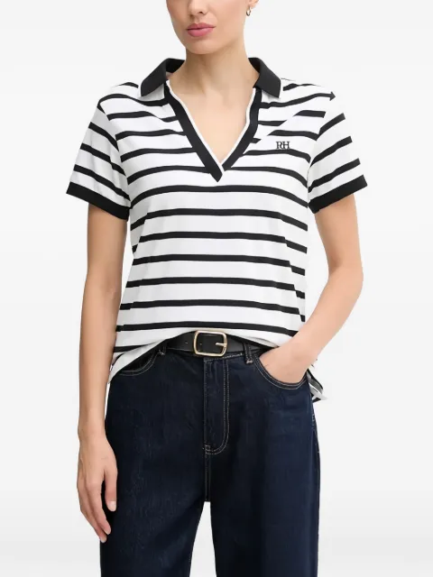 Pedro Del Hierro striped V-neck T-shirt