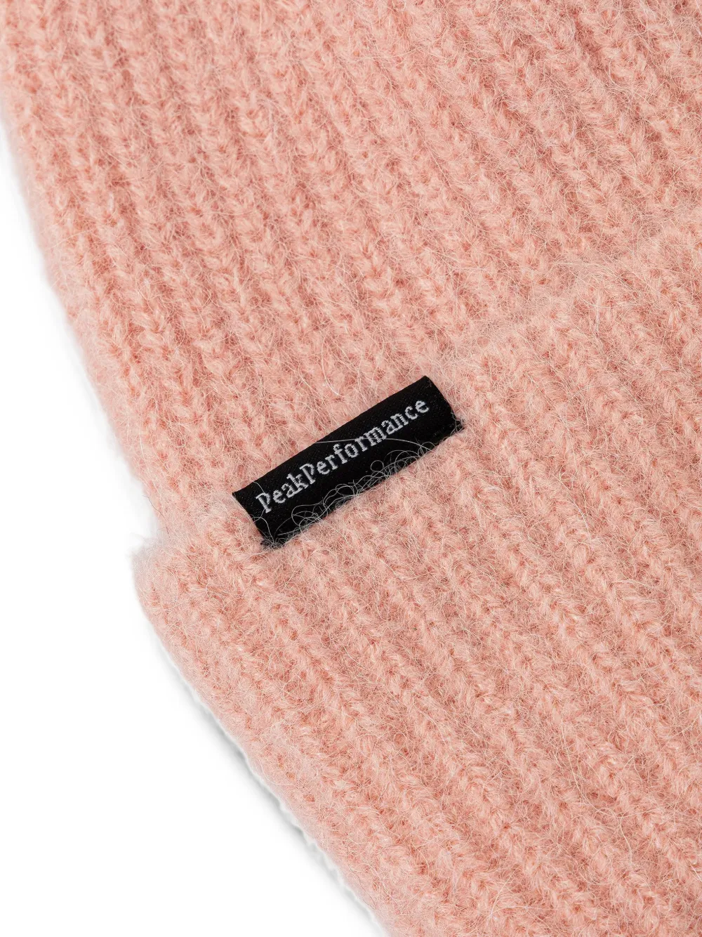 Peak Performance Ribgebreide muts Roze