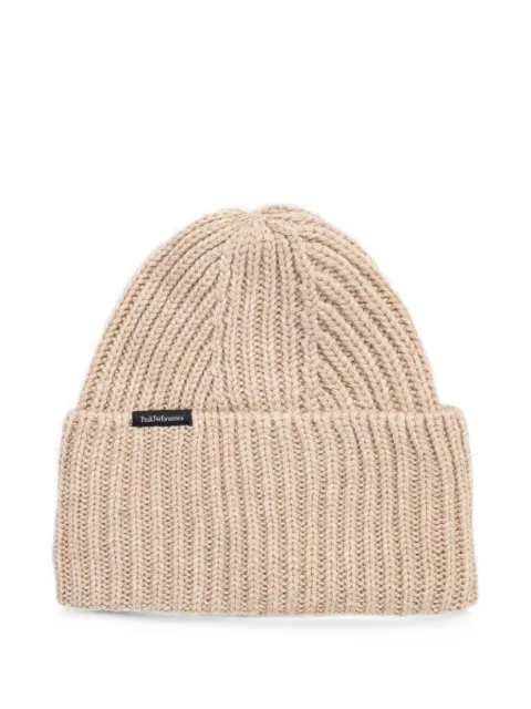 Peak Performance ribbed-knit beanie hat