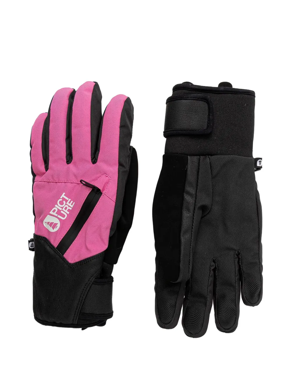 PICTURE gants à logo imprimé - Noir PICTURE gants à logo imprimé - Noir