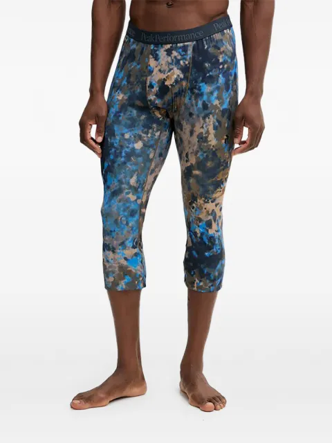 Peak Performance printed cropped baselayer leggings