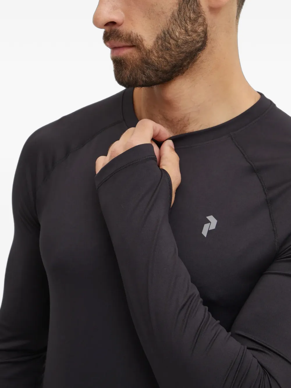 Peak Performance Spirit Crew baselayer-T-shirt met raglanmouwen Zwart