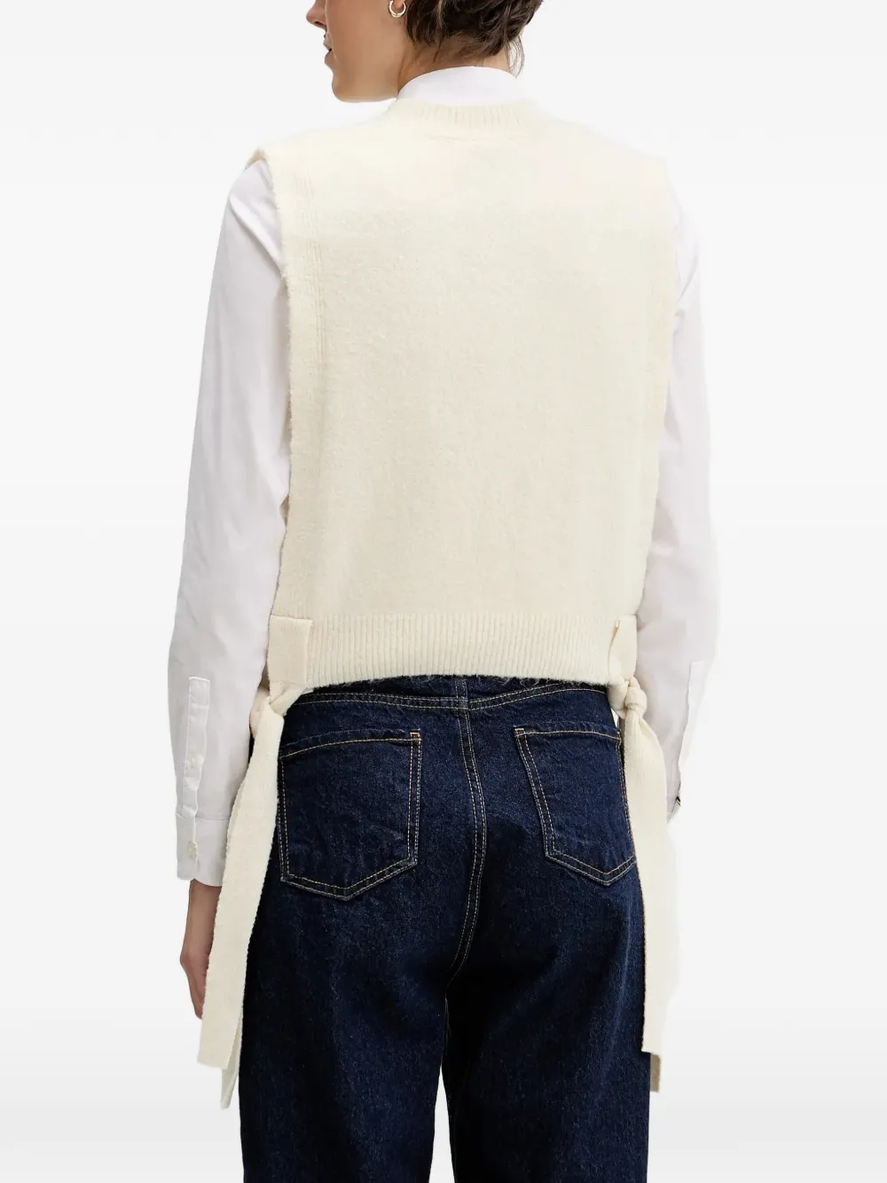 Pedro Del Hierro Kabelgebreide spencer Beige