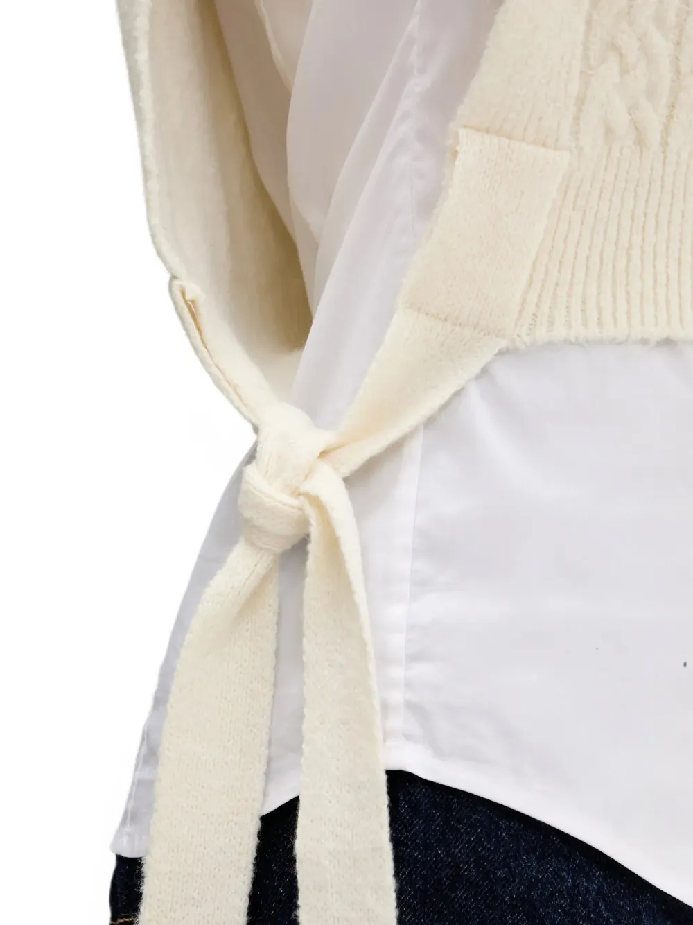 Pedro Del Hierro Kabelgebreide spencer Beige