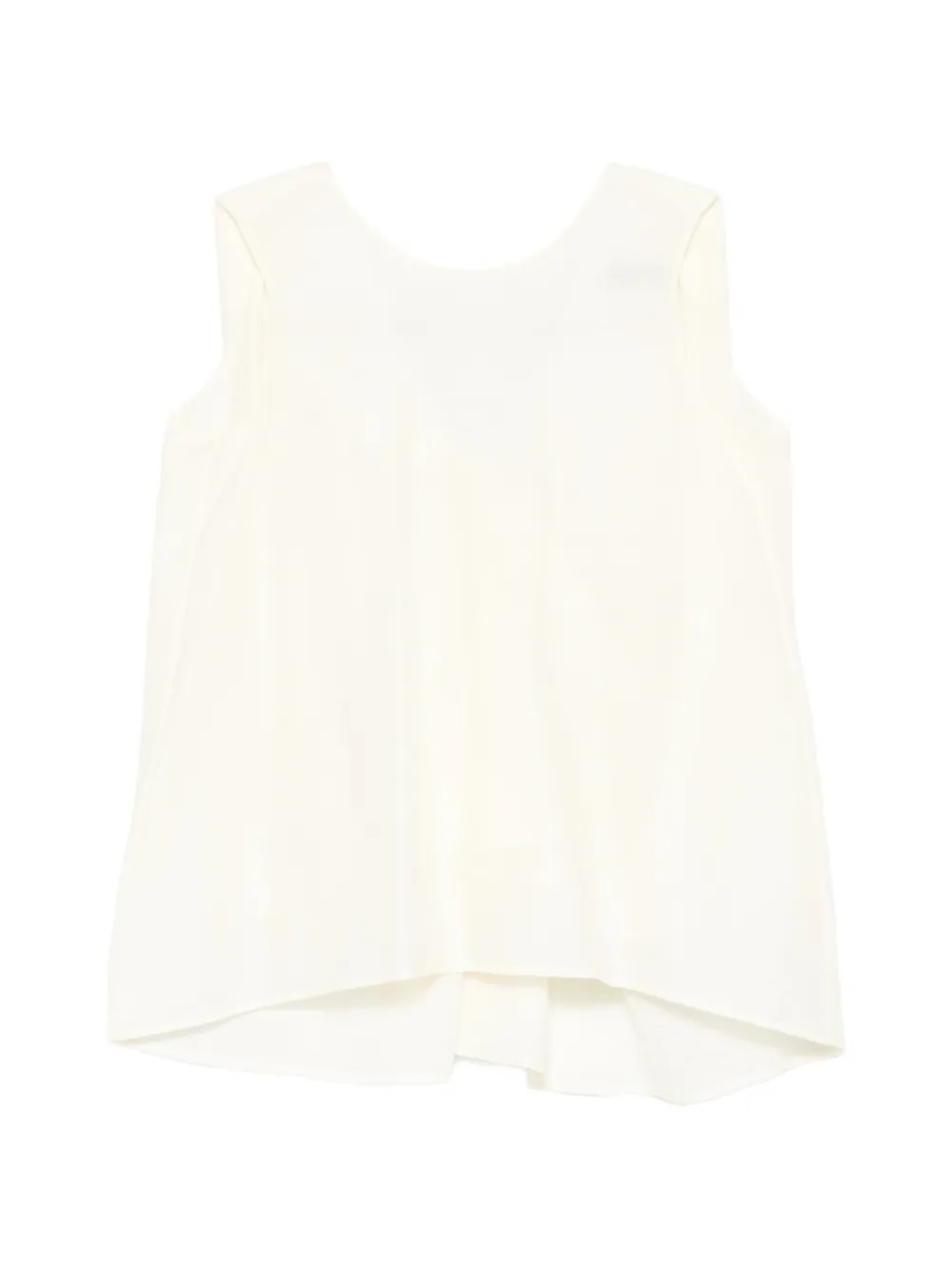 Eleh sleeveless flared blouse - Toni neutri