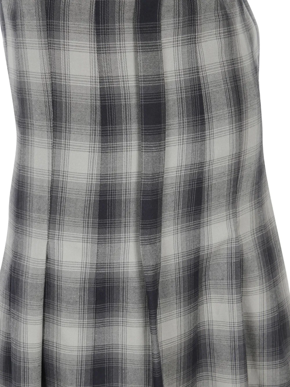  Meta Campania Collective Asymmetric Check Midi Skirt - Grey 