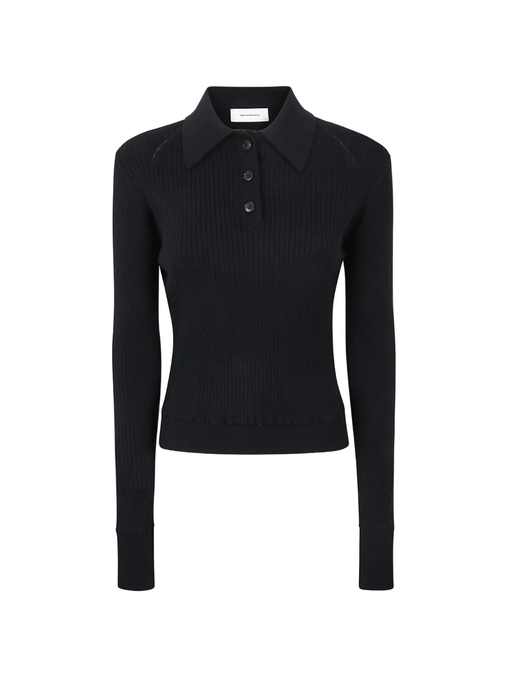 mfpen partial placket polo shirt - Schwarz