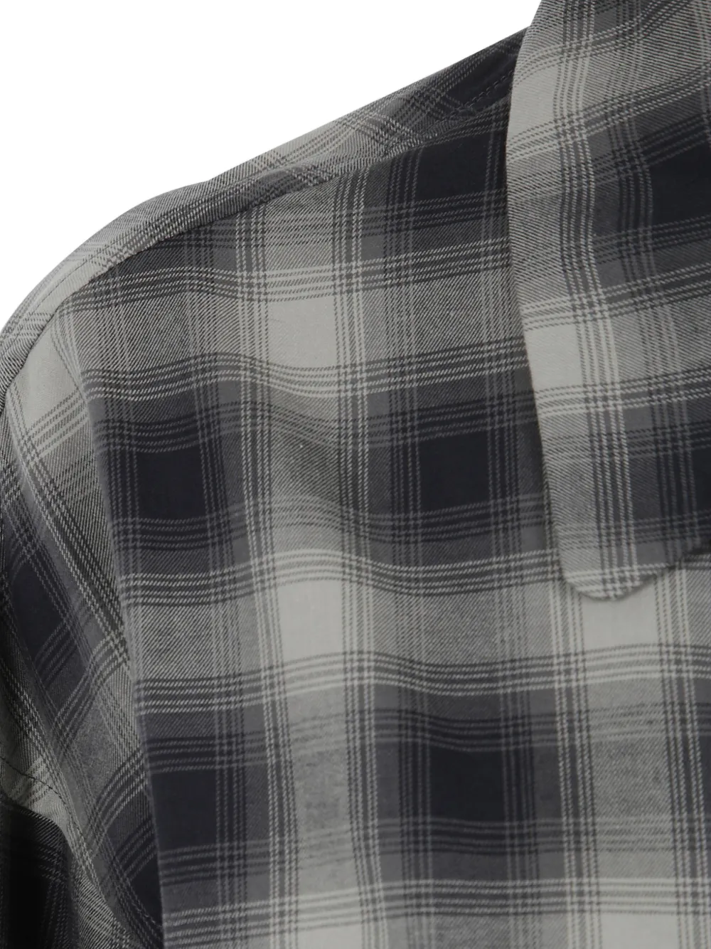  Meta Campania Collective Checked Zip Shirt - Grey 