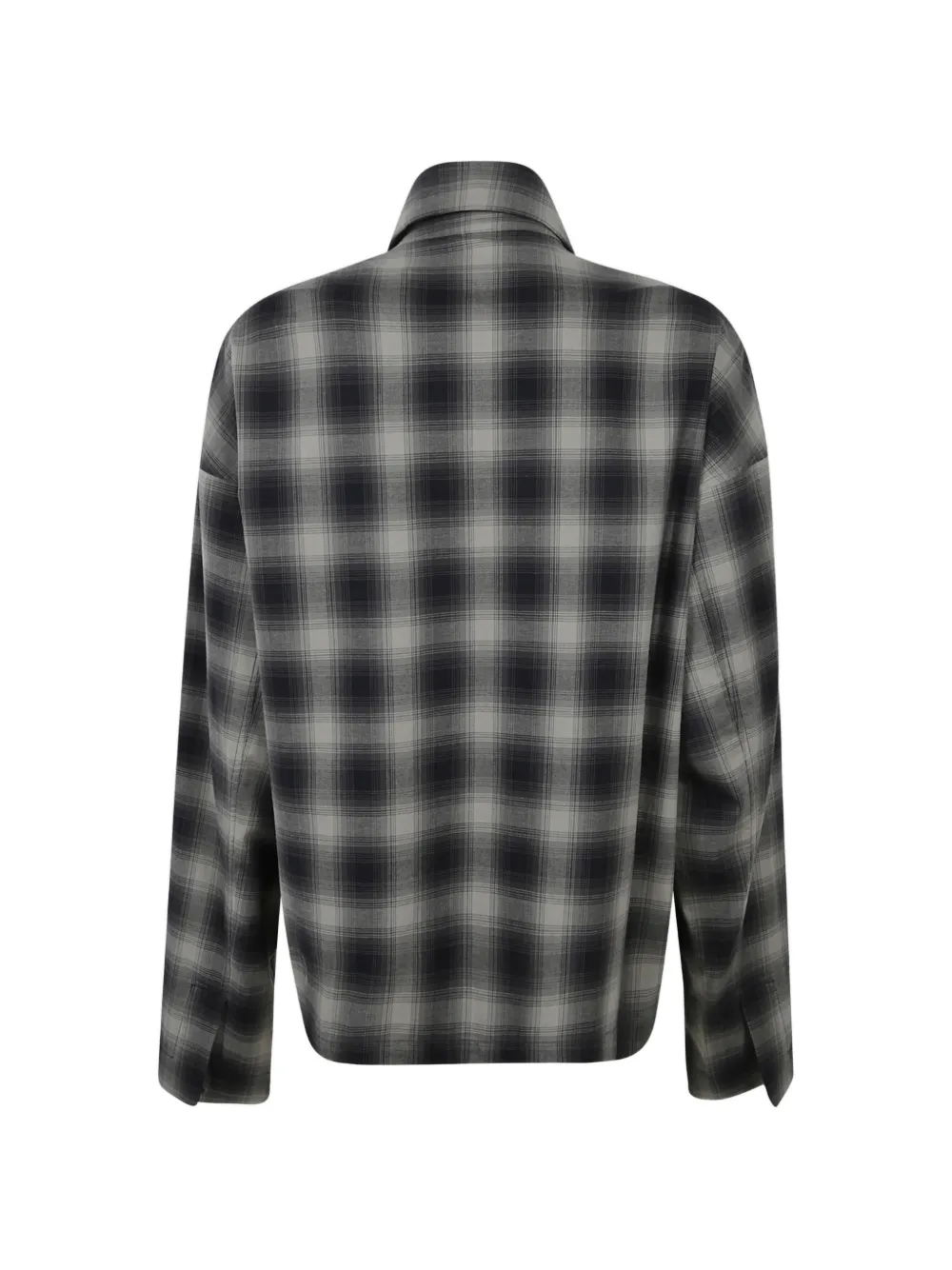  Meta Campania Collective Checked Zip Shirt - Grey 