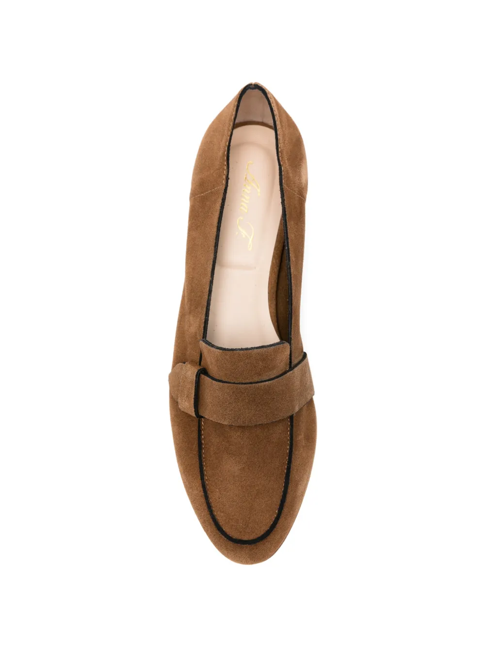 Anna F. Suède loafers Bruin