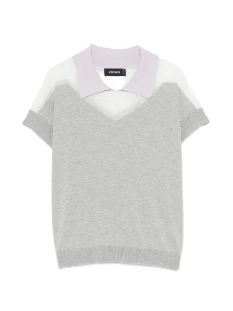 Cividini polo-collar T-shirt
