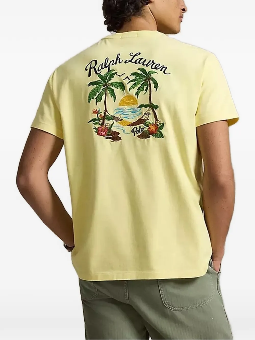Polo by Ralph Lauren SUMMER Tシャツ M Polo Ralph Lauren embroidered-pocket T-shirt | Yellow | FARFETCH ZA