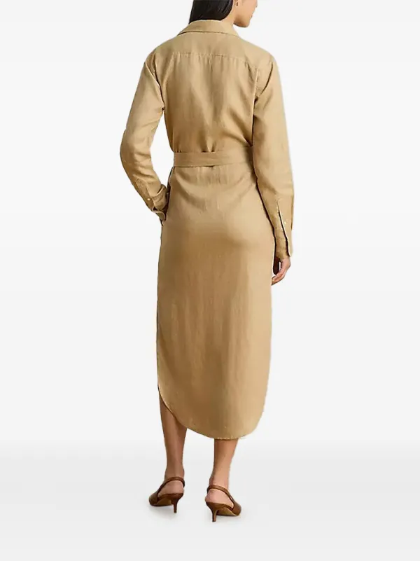 Lauren Ralph Lauren Belted Shirt Dress | Neutrals | FARFETCH