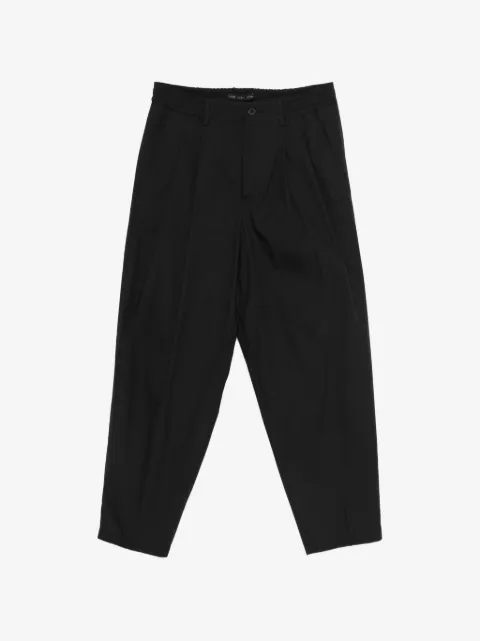 Low Brand pleated elasticated-waistband trousers