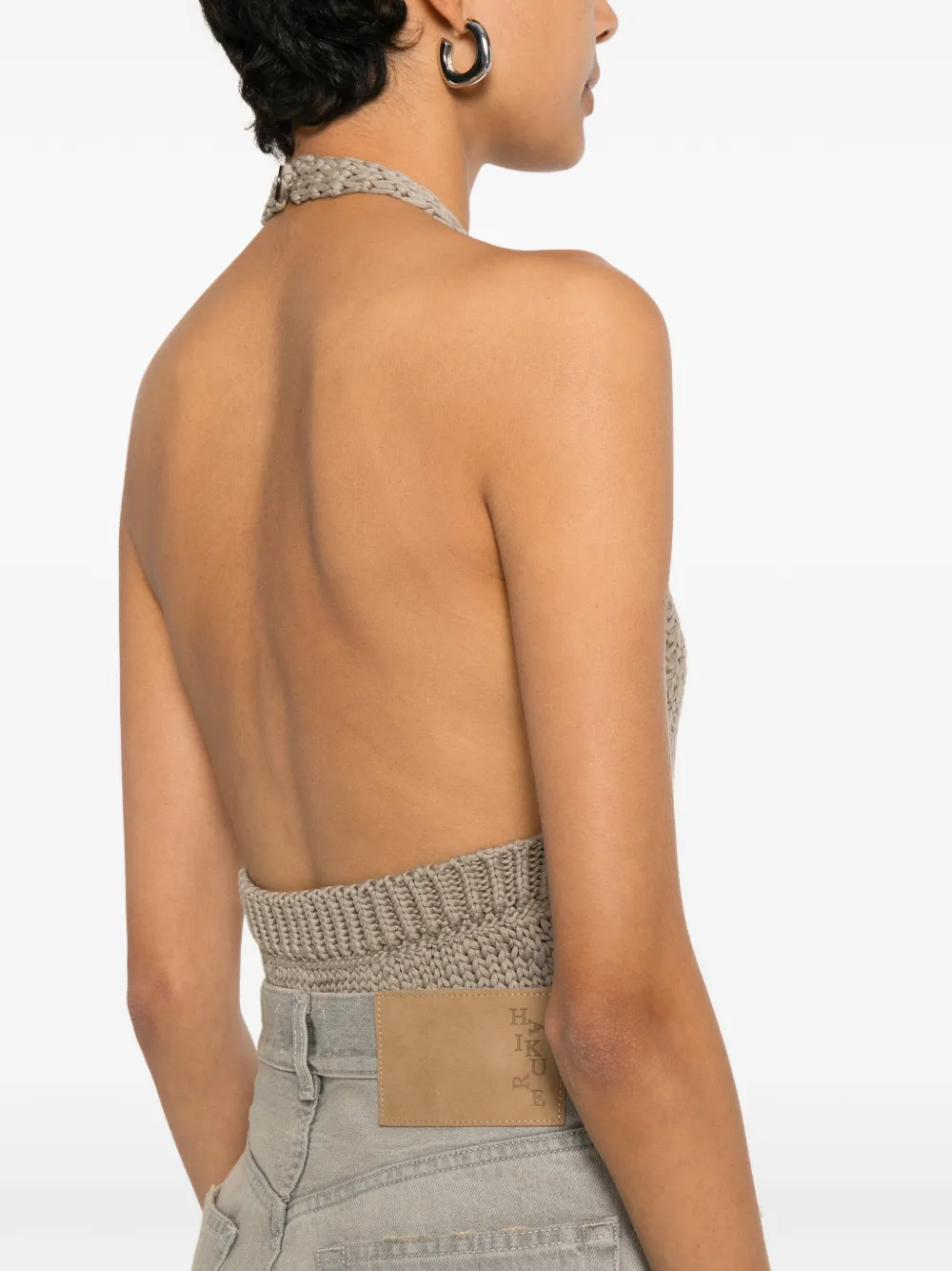 Haikure Bethany jeans met wijde pijpen en vervaagd effect Grijs