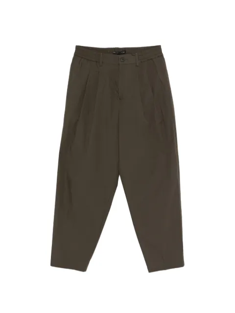 Low Brand pleated elasticated-waistband trousers