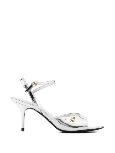 Love Moschino Sandali con tacco e dettaglio a cuore