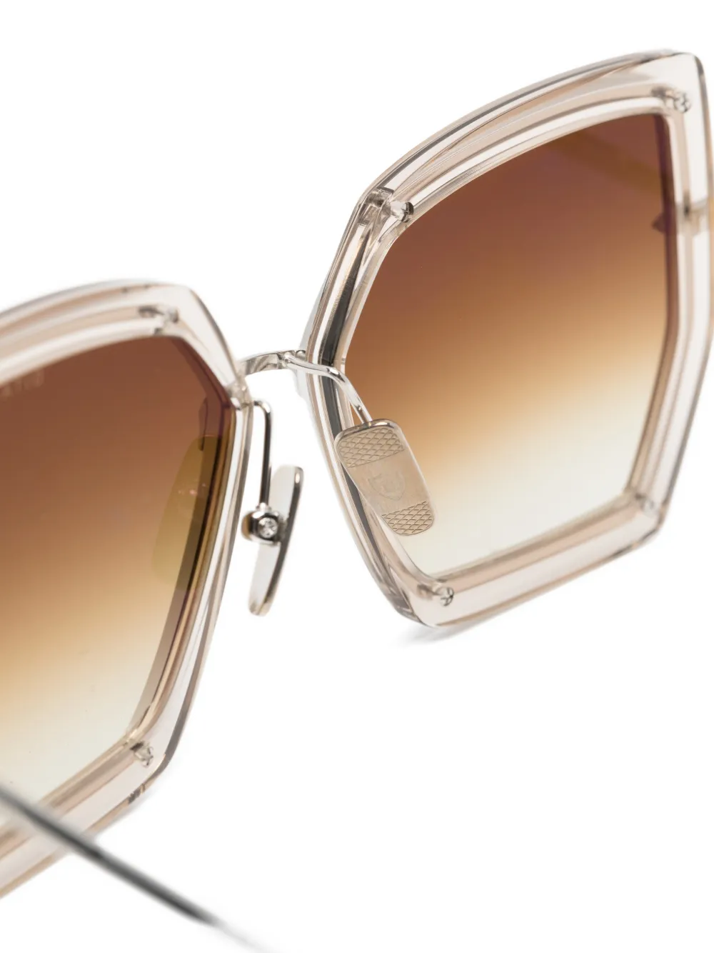 Dita Eyewear Narcissus Two zonnebril met geometrisch montuur Beige