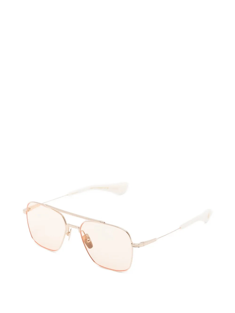 Dita Eyewear Zonnebril met piloten montuur Goud