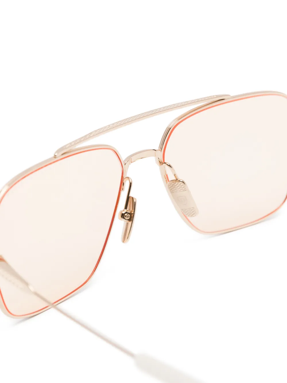 Dita Eyewear Zonnebril met piloten montuur Goud