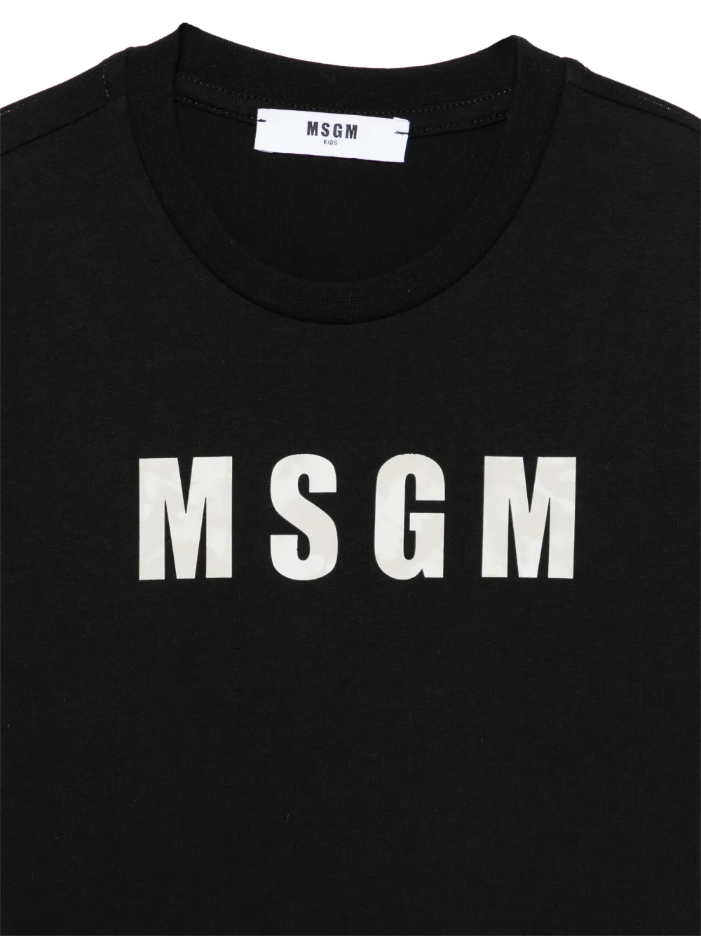 MSGM Kids T-shirt met logoprint Zwart