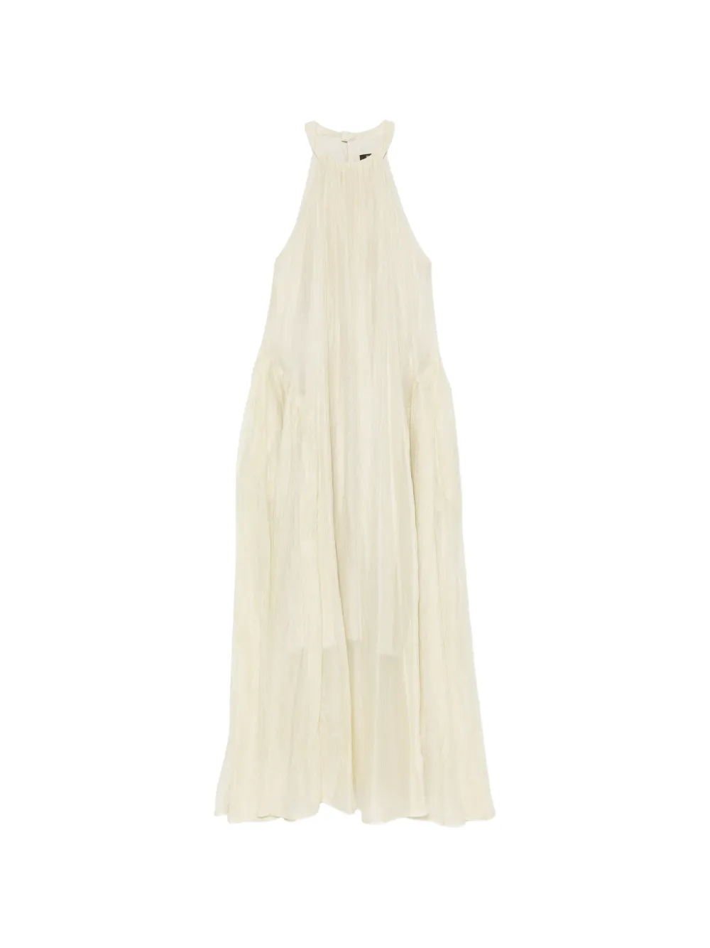 Eleh crinkled maxi dress - Toni neutri