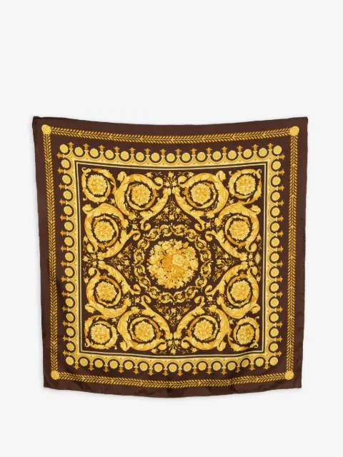 Versace Pre-Owned mascada con estampado floral 1990
