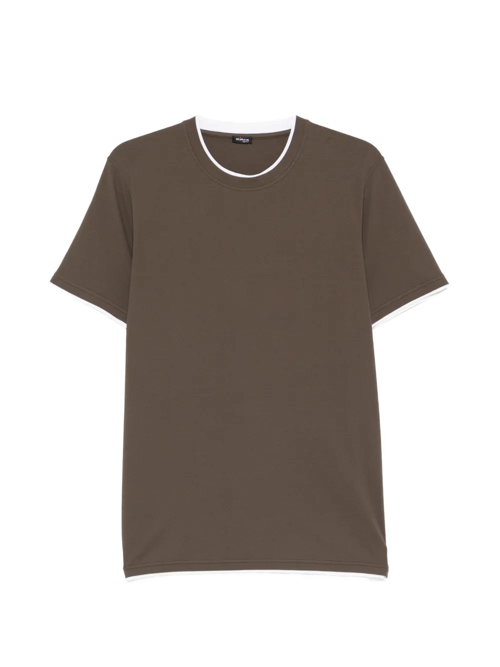 Kiton crew-neck T-shirt - Marrone