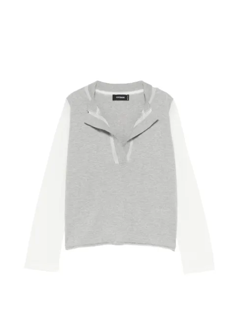 Cividini Elder V-neck colourblock sweater