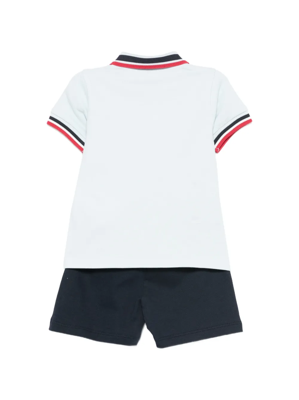 Moncler Enfant Tweedelige shortsset met logo Blauw