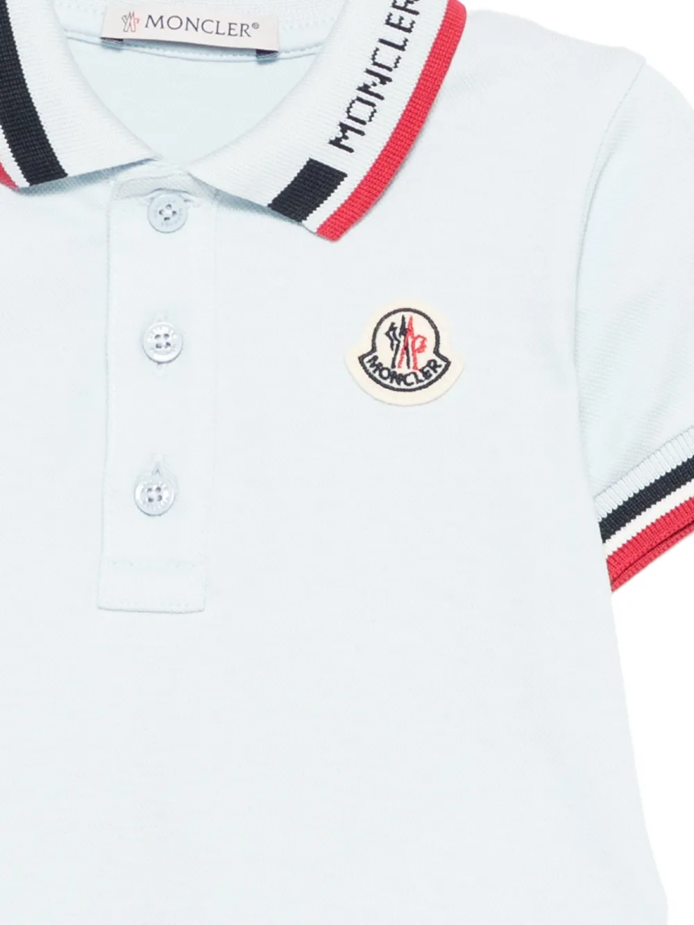 Moncler Enfant Tweedelige shortsset met logo Blauw