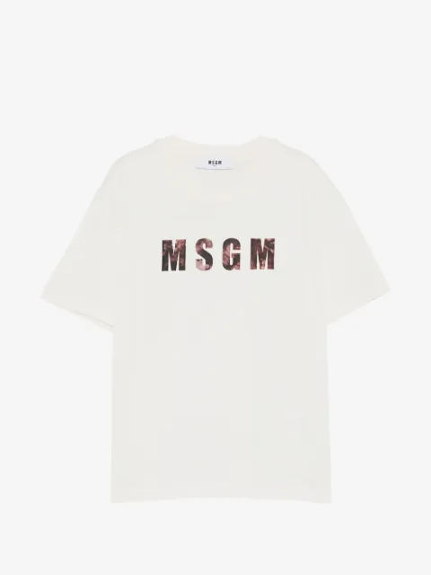 MSGM Kids logo-print T-shirt