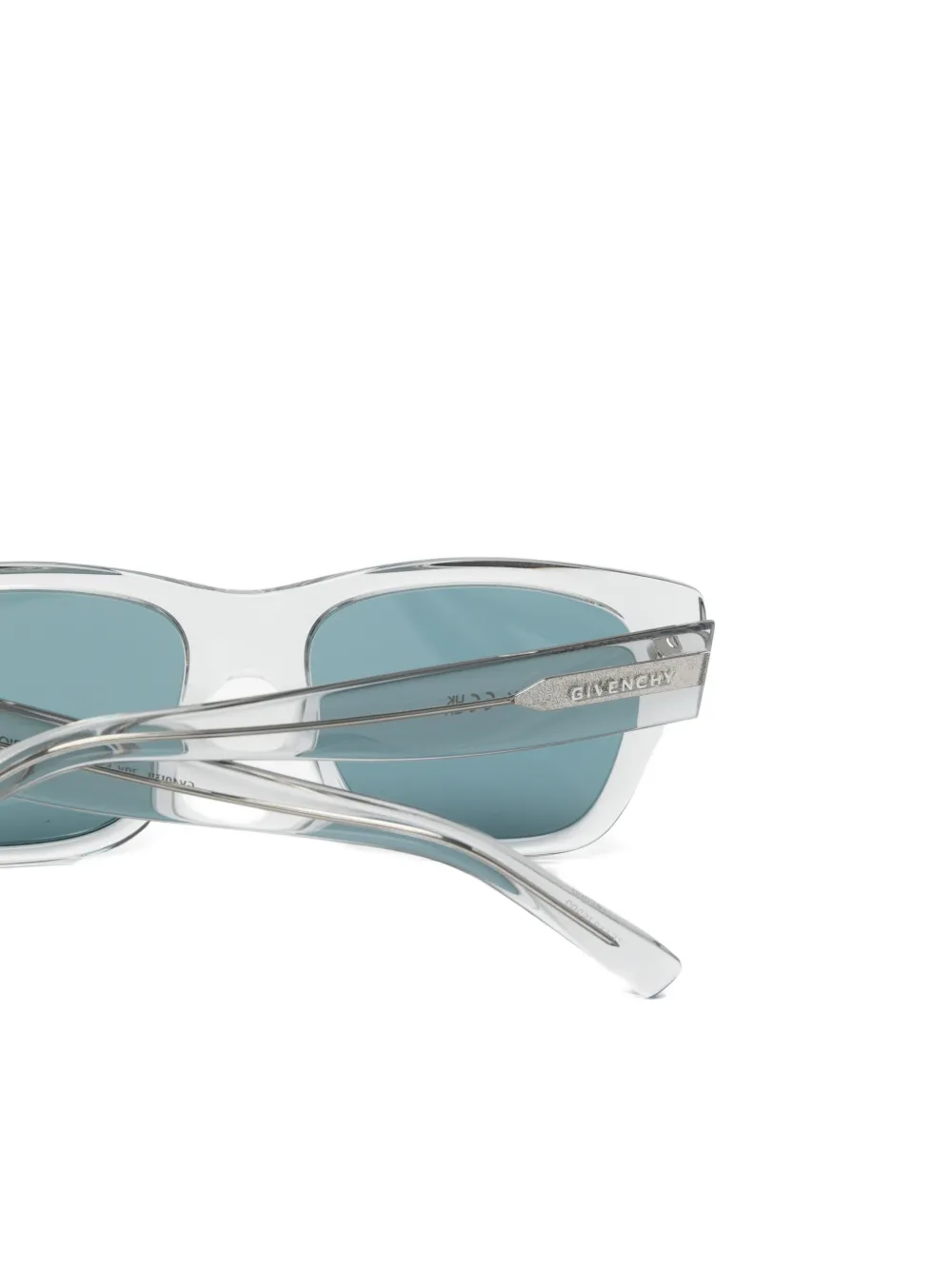 Givenchy Eyewear Zonnebril met rechthoekig montuur Blauw