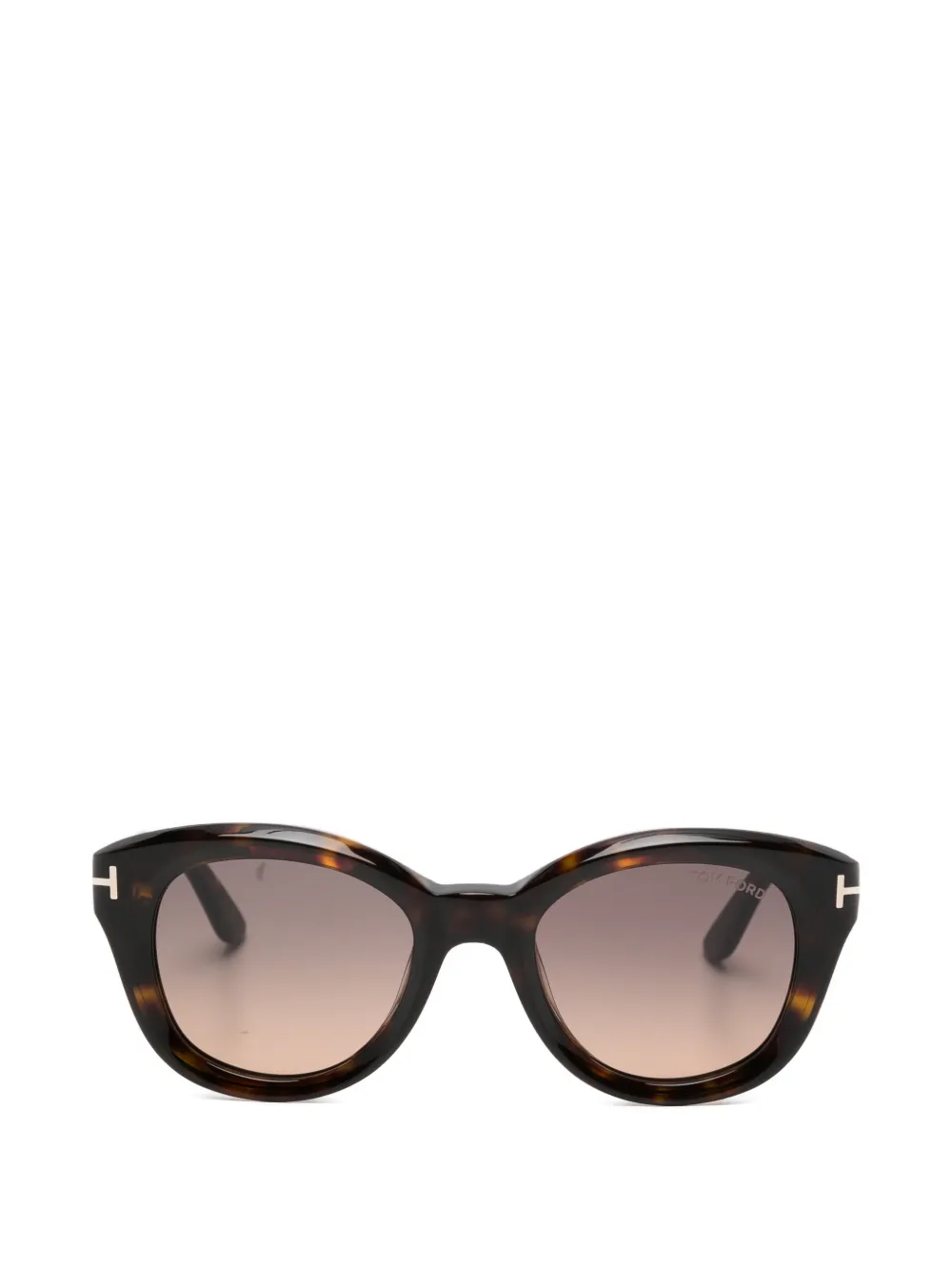 TOM FORD Eyewear Nika-02 round-frame sunglasses - Marrone