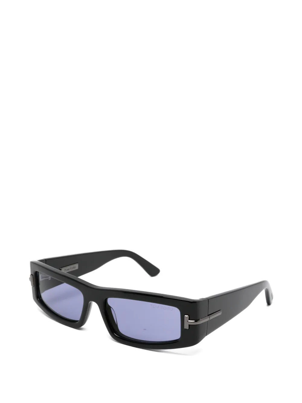 TOM FORD Eyewear Zonnebril met rechthoekig montuur Zwart