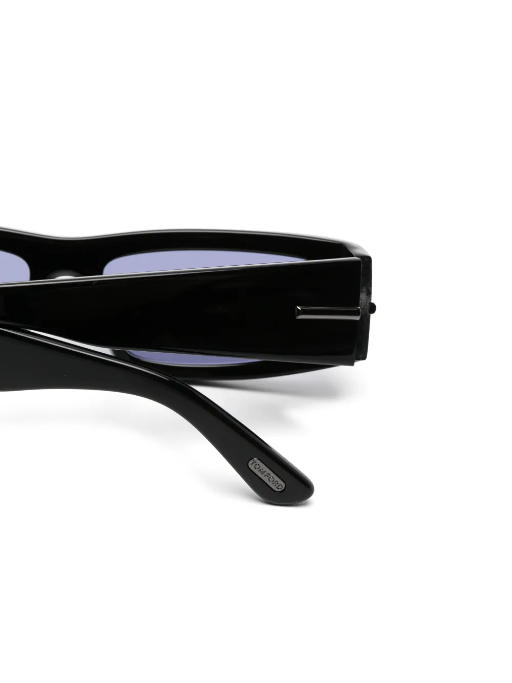 TOM FORD Eyewear Zonnebril met rechthoekig montuur Zwart