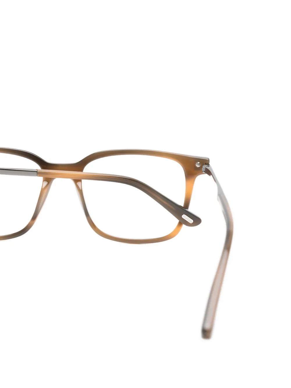 TOM FORD Eyewear Bril met vierkant montuur Beige