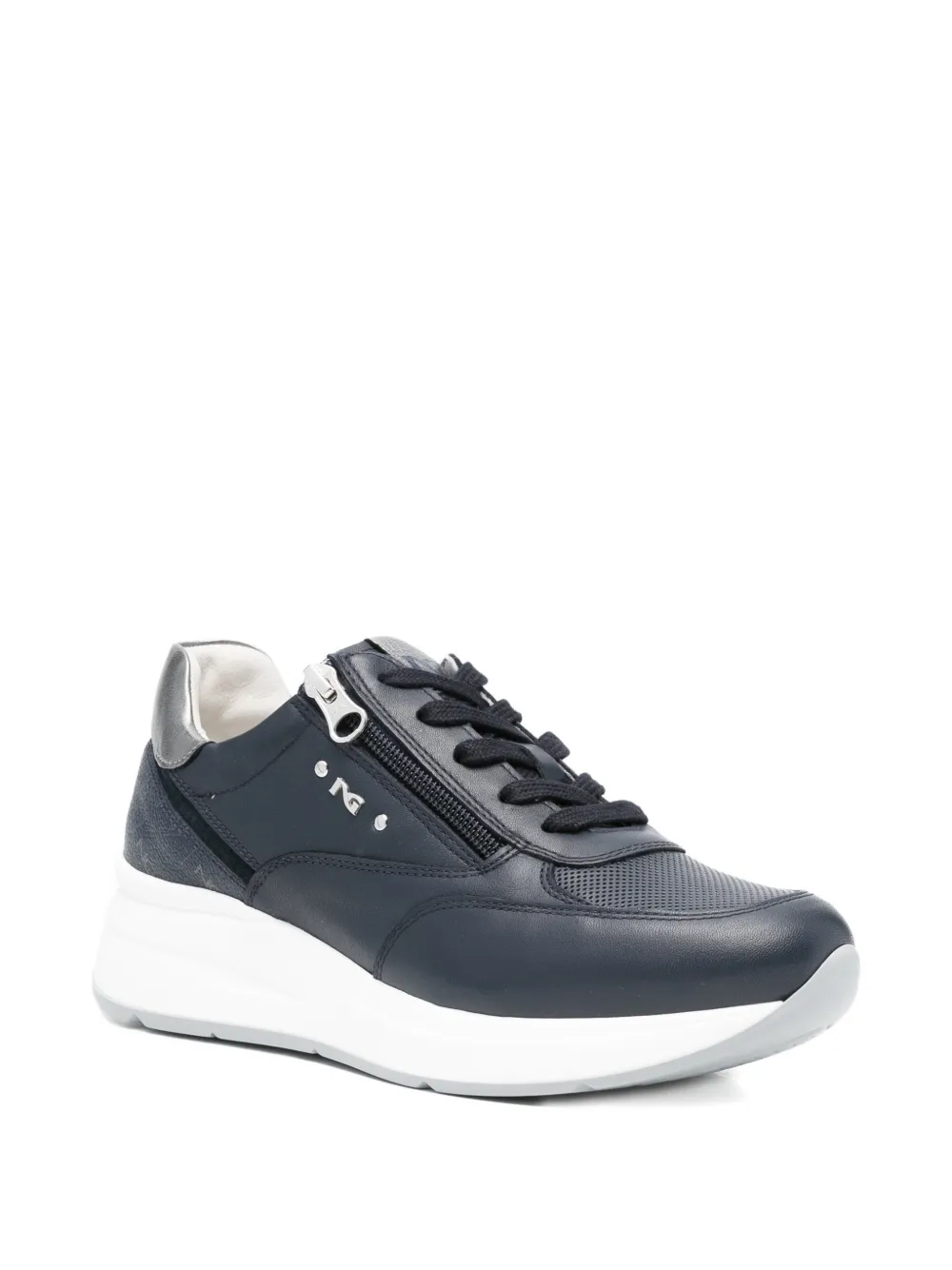 NERO GIARDINI Leren sneakers Blauw