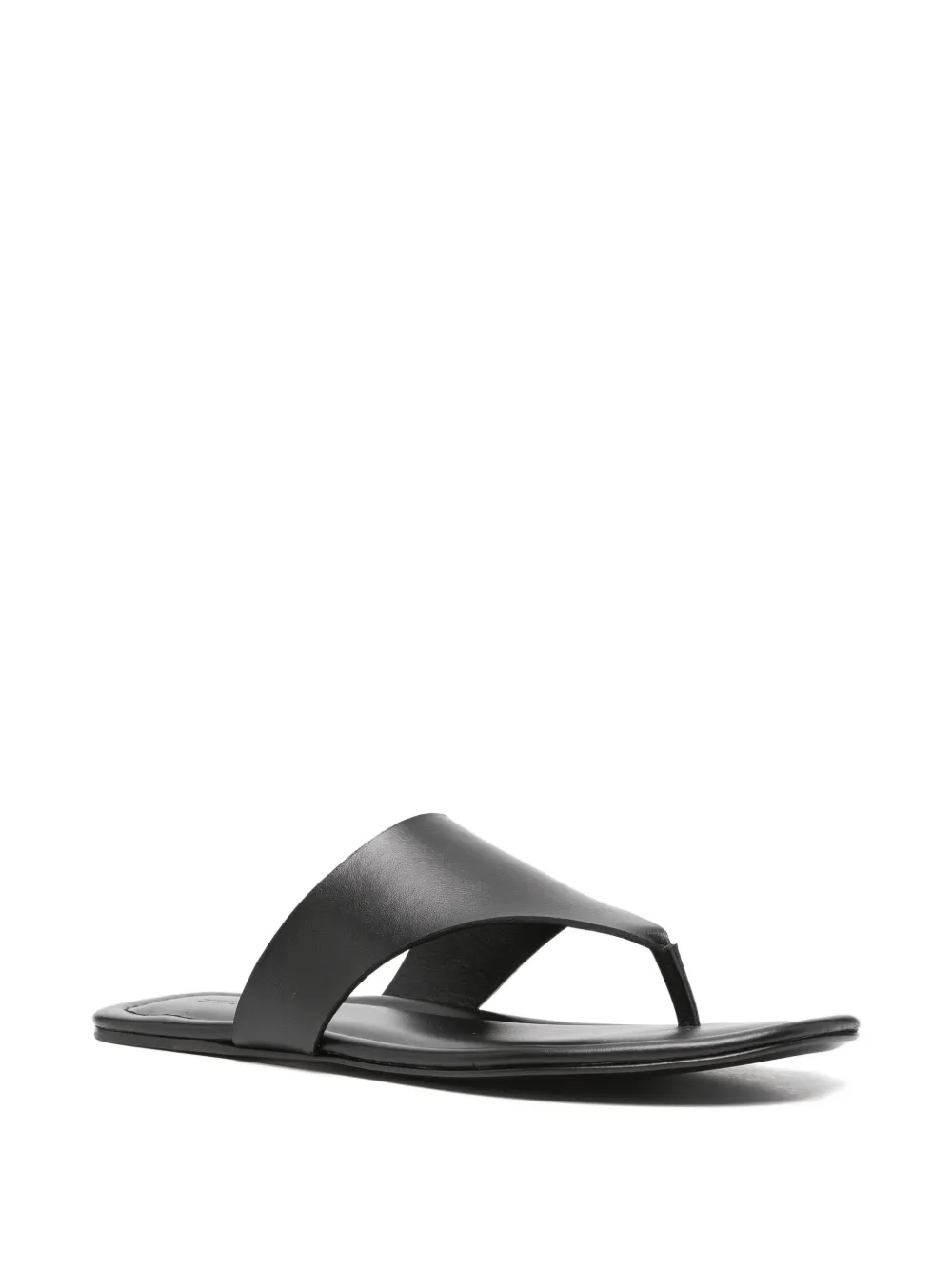 Kiton open-toe leather sandals Zwart