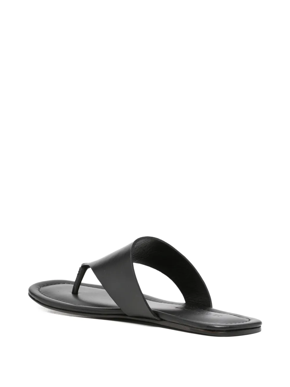 Kiton open-toe leather sandals Zwart